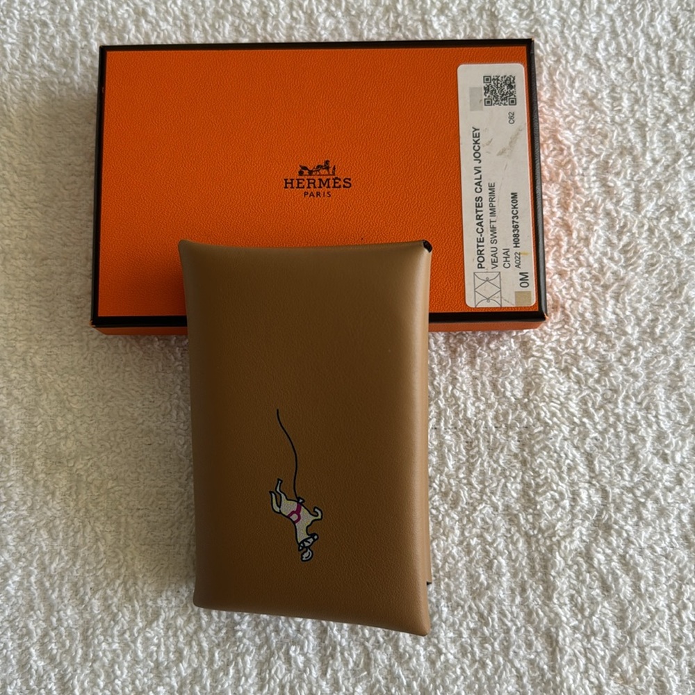 Hermes Swift Jockey Calvi Card Case Holder - Picture 3 of 16